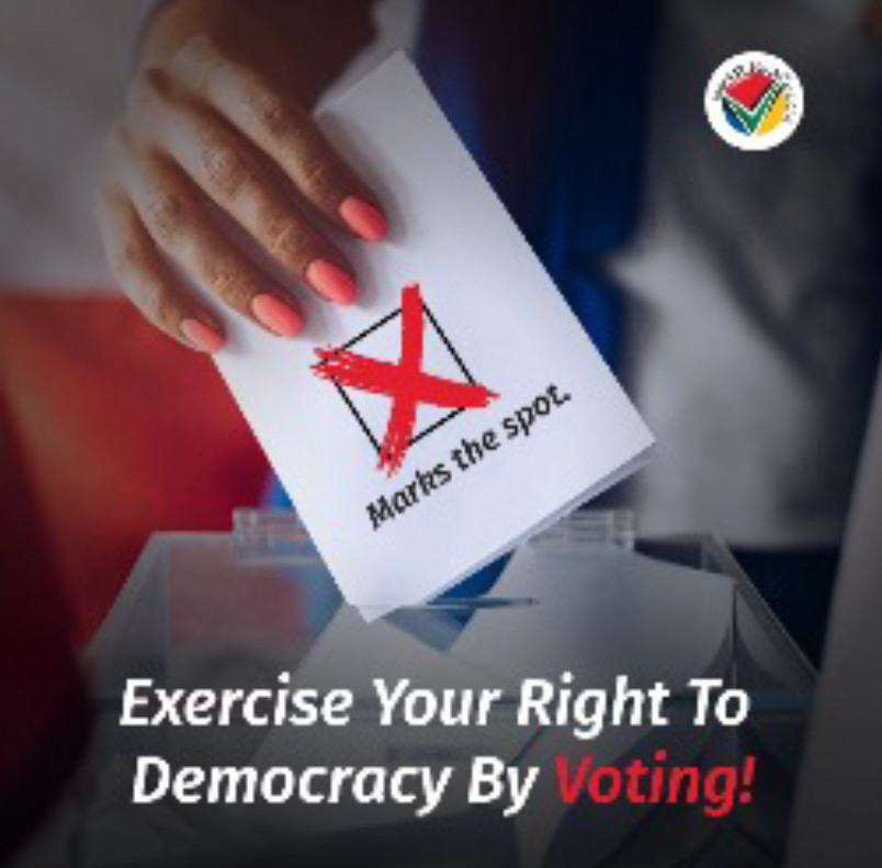 Exercise your right to democracy by #Voting today.